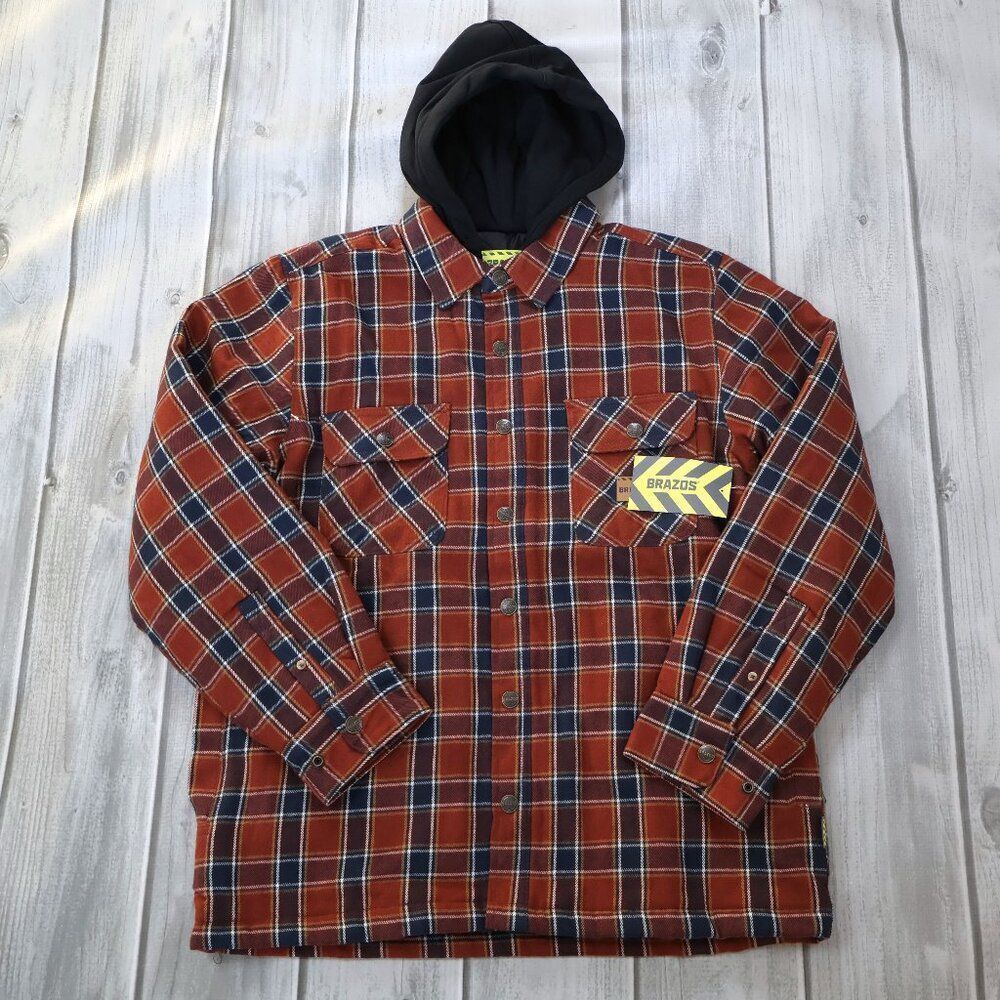 NEW Brazos Men's Blacksmith Insulated Hooded Jacket